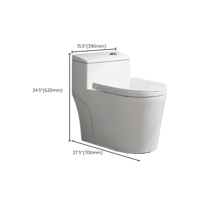 White Ceramic All-In-One Toilet Modern Floor Mounted Toilet Bowl Clearhalo 'Bathroom Remodel & Bathroom Fixtures' 'Home Improvement' 'home_improvement' 'home_improvement_toilets' 'Toilets & Bidets' 'Toilets' 6719696