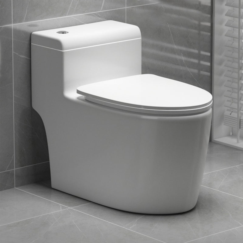 Contemporary Ceramic Floor Mounted Toilet Indoor All-In-One Toilet Bowl 16"L x 28"W x 24"H 12" Clearhalo 'Bathroom Remodel & Bathroom Fixtures' 'Home Improvement' 'home_improvement' 'home_improvement_toilets' 'Toilets & Bidets' 'Toilets' 6719749