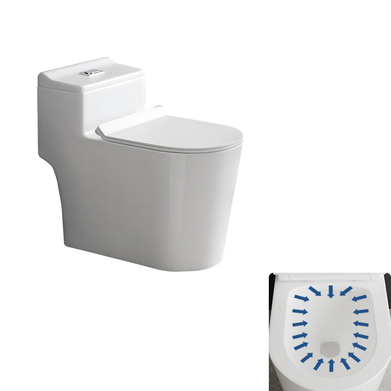 Contemporary Siphon Jet Toilet Bowl White Ceramic All-In-One Toilet 15"L x 27"W x 24"H Clearhalo 'Bathroom Remodel & Bathroom Fixtures' 'Home Improvement' 'home_improvement' 'home_improvement_toilets' 'Toilets & Bidets' 'Toilets' 6719837
