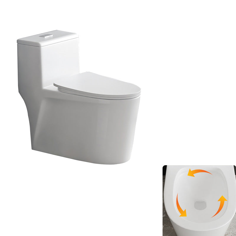 Contemporary Siphon Jet Toilet Bowl White Ceramic All-In-One Toilet 15"L x 27"W x 26"H 16" Clearhalo 'Bathroom Remodel & Bathroom Fixtures' 'Home Improvement' 'home_improvement' 'home_improvement_toilets' 'Toilets & Bidets' 'Toilets' 6719839