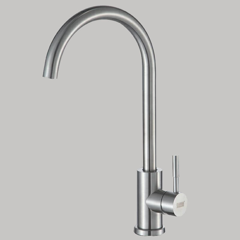 Modern 1-Handle Faucets 304 Stainless Steel with Water Dispenser Standard Kitchen Faucets Clearhalo 'Home Improvement' 'home_improvement' 'home_improvement_kitchen_faucets' 'Kitchen Faucets' 'Kitchen Remodel & Kitchen Fixtures' 'Kitchen Sinks & Faucet Components' 'kitchen_faucets' 6727228