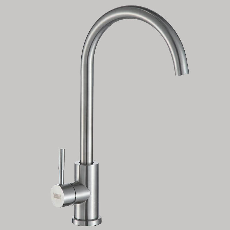 Modern 1-Handle Faucets 304 Stainless Steel with Water Dispenser Standard Kitchen Faucets Clearhalo 'Home Improvement' 'home_improvement' 'home_improvement_kitchen_faucets' 'Kitchen Faucets' 'Kitchen Remodel & Kitchen Fixtures' 'Kitchen Sinks & Faucet Components' 'kitchen_faucets' 6727230