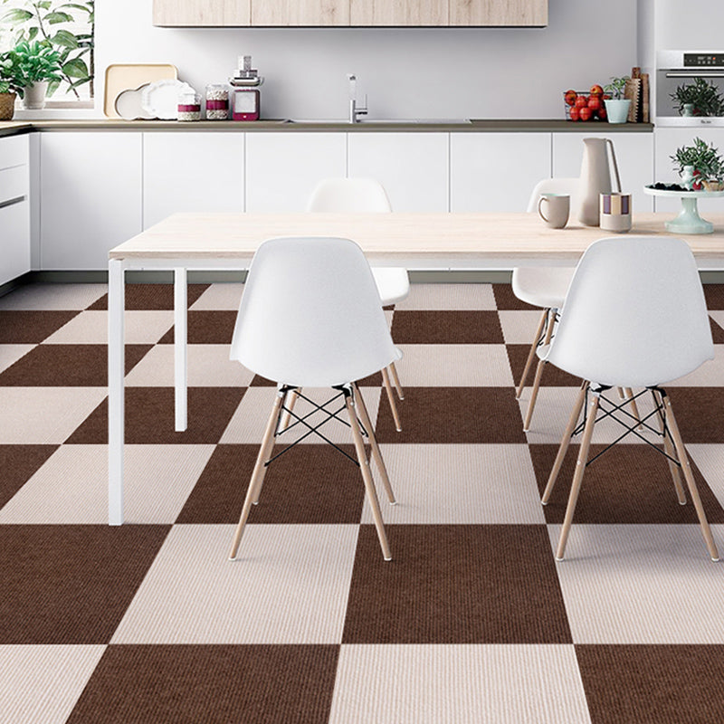 Carpet Tile Fade Resistant Solid Color Self-Stick Carpet Tiles Living Room Clearhalo 'Carpet Tiles & Carpet Squares' 'carpet_tiles_carpet_squares' 'Flooring 'Home Improvement' 'home_improvement' 'home_improvement_carpet_tiles_carpet_squares' Walls and Ceiling' 6727753