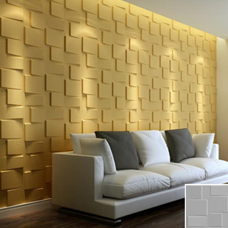 Modern Square Wall Paneling Peel and Stick Geometric Pattern Wall Paneling Clearhalo 'Flooring 'Home Improvement' 'home_improvement' 'home_improvement_wall_paneling' 'Wall Paneling' 'wall_paneling' 'Walls & Ceilings' Walls and Ceiling' 6728346