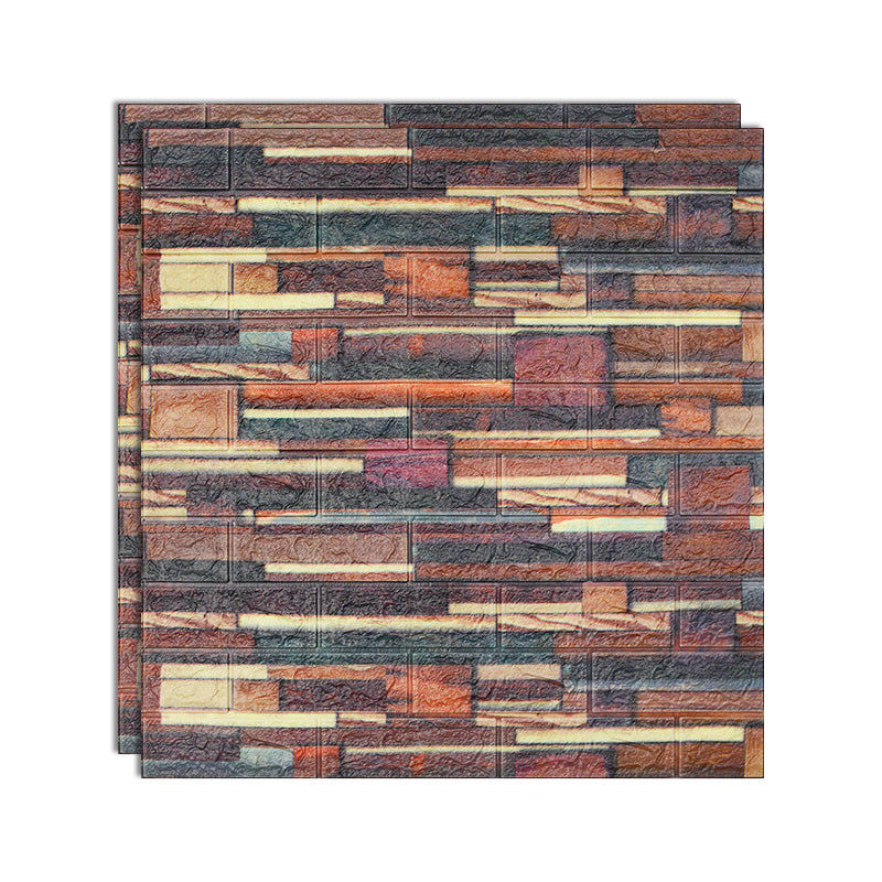 Contemporary Style Wall Access Panel Peel and Stick Wall Access Panel Red Brown 0.2" Clearhalo 'Flooring 'Home Improvement' 'home_improvement' 'home_improvement_wall_paneling' 'Wall Paneling' 'wall_paneling' 'Walls & Ceilings' Walls and Ceiling' 6728399