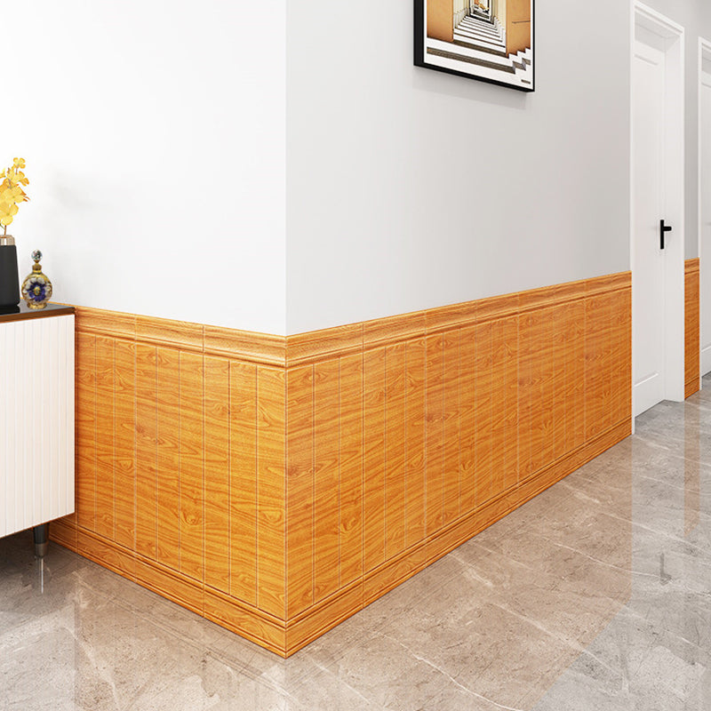 Industrial Wall Plank 3D Wood Grain Bathroom Living Room Wall Panels Set of 10 Natural 100-Piece Set Clearhalo 'Flooring 'Home Improvement' 'home_improvement' 'home_improvement_wall_paneling' 'Wall Paneling' 'wall_paneling' 'Walls & Ceilings' Walls and Ceiling' 6728406