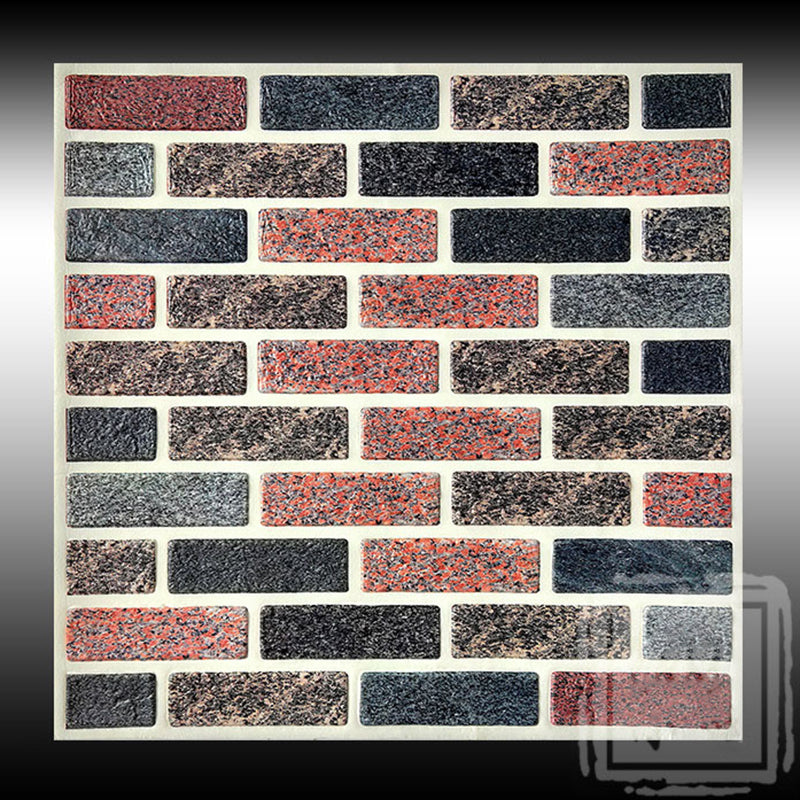 Industrial Style 3D Wall Plank Brick Wall Panels Peel Stick Installation Red-Gray Clearhalo 'Flooring 'Home Improvement' 'home_improvement' 'home_improvement_wall_paneling' 'Wall Paneling' 'wall_paneling' 'Walls & Ceilings' Walls and Ceiling' 6728464