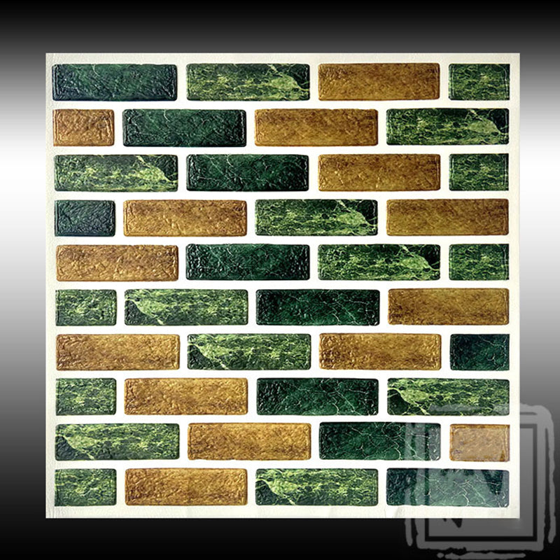 Industrial Style 3D Wall Plank Brick Wall Panels Peel Stick Installation Yellow-Green Clearhalo 'Flooring 'Home Improvement' 'home_improvement' 'home_improvement_wall_paneling' 'Wall Paneling' 'wall_paneling' 'Walls & Ceilings' Walls and Ceiling' 6728478