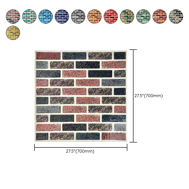 Industrial Style 3D Wall Plank Brick Wall Panels Peel Stick Installation Clearhalo 'Flooring 'Home Improvement' 'home_improvement' 'home_improvement_wall_paneling' 'Wall Paneling' 'wall_paneling' 'Walls & Ceilings' Walls and Ceiling' 6728488