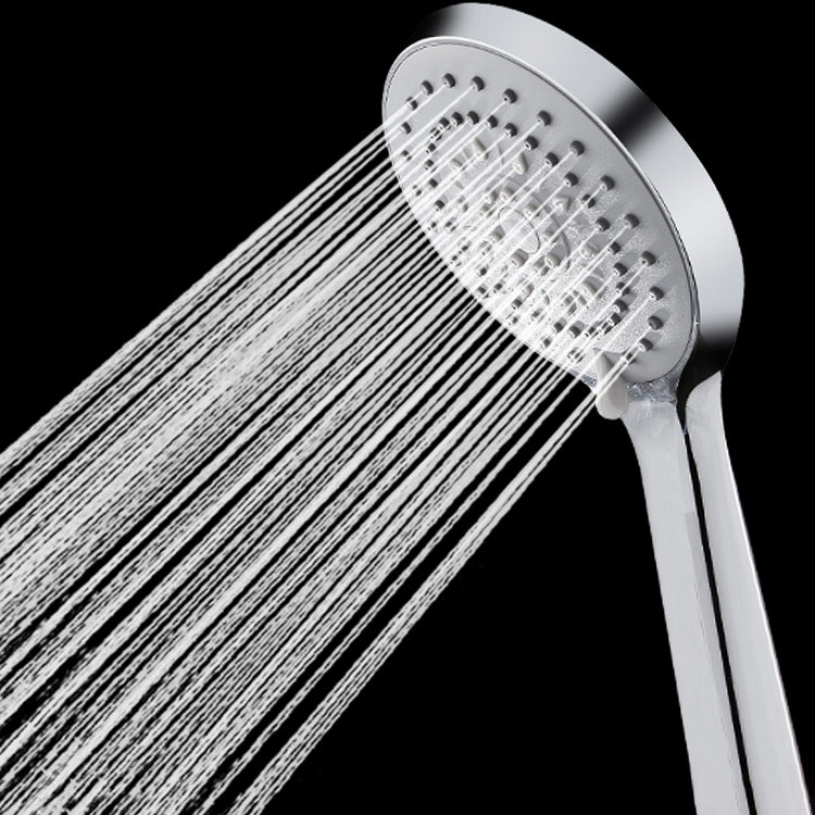 Contemporary Handheld Shower Head High Flow 5-Spray Patterns Wall-Mount Showerhead Silver Hand Shower Clearhalo 'Bathroom Remodel & Bathroom Fixtures' 'Home Improvement' 'home_improvement' 'home_improvement_shower_heads' 'Shower Heads' 'shower_heads' 'Showers & Bathtubs Plumbing' 'Showers & Bathtubs' 6729033