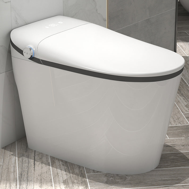 Modern Indoor Siphon Jet Toilet Bowl Floor Mounted All-In-One Toilet White/ Black Clearhalo 'Bathroom Remodel & Bathroom Fixtures' 'Home Improvement' 'home_improvement' 'home_improvement_toilets' 'Toilets & Bidets' 'Toilets' 6730298