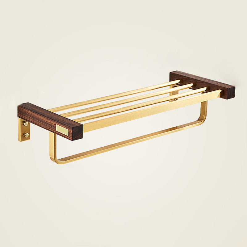 Modern Gold Bath Hardware Set Bath Shelf Paper Holder Bathroom Accessory Set Towel Rack (24"L) Clearhalo 'Bathroom Hardware Sets' 'Bathroom Hardware' 'Bathroom Remodel & Bathroom Fixtures' 'bathroom_hardware_sets' 'Home Improvement' 'home_improvement' 'home_improvement_bathroom_hardware_sets' 6737831