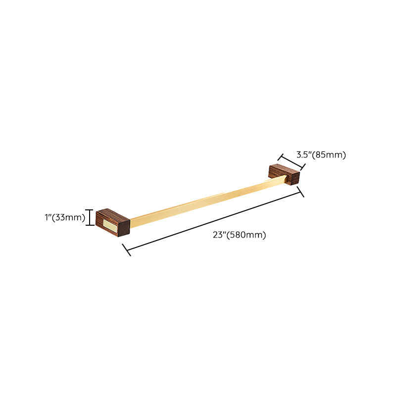 Modern Gold Bath Hardware Set Bath Shelf Paper Holder Bathroom Accessory Set Clearhalo 'Bathroom Hardware Sets' 'Bathroom Hardware' 'Bathroom Remodel & Bathroom Fixtures' 'bathroom_hardware_sets' 'Home Improvement' 'home_improvement' 'home_improvement_bathroom_hardware_sets' 6737843