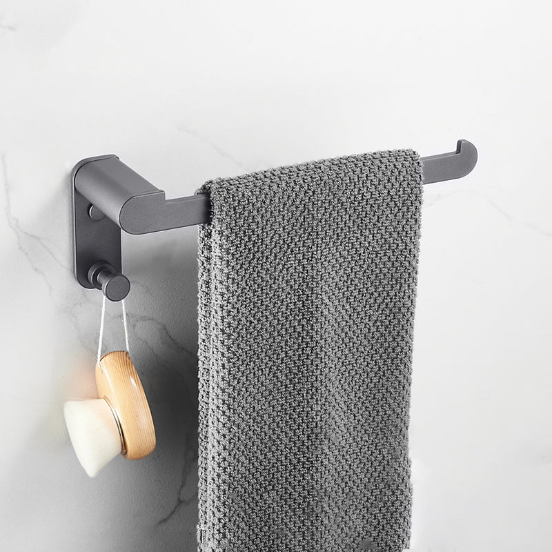 Modern Stainless Steel Towel Ring Bathroom Set Bath Shelf Bath Hardware Set Towel Ring Clearhalo 'Bathroom Hardware Sets' 'Bathroom Hardware' 'Bathroom Remodel & Bathroom Fixtures' 'bathroom_hardware_sets' 'Home Improvement' 'home_improvement' 'home_improvement_bathroom_hardware_sets' 6737854