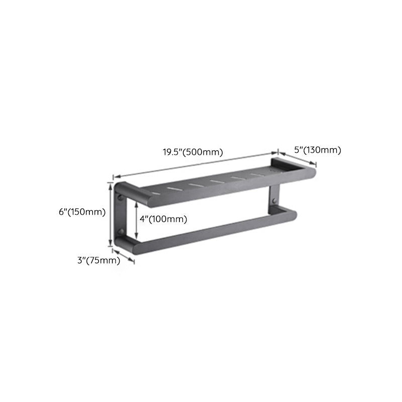 Modern Stainless Steel Towel Ring Bathroom Set Bath Shelf Bath Hardware Set Clearhalo 'Bathroom Hardware Sets' 'Bathroom Hardware' 'Bathroom Remodel & Bathroom Fixtures' 'bathroom_hardware_sets' 'Home Improvement' 'home_improvement' 'home_improvement_bathroom_hardware_sets' 6737894