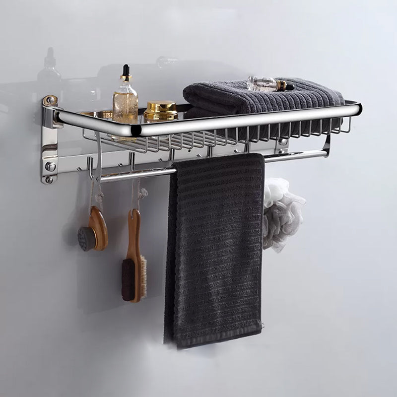 Modern Stainless Steel Bathroom Set Paper Holder Bath Shelf Bathroom Hardware Towel Rack (23"L) Clearhalo 'Bathroom Hardware Sets' 'Bathroom Hardware' 'Bathroom Remodel & Bathroom Fixtures' 'bathroom_hardware_sets' 'Home Improvement' 'home_improvement' 'home_improvement_bathroom_hardware_sets' 6737988