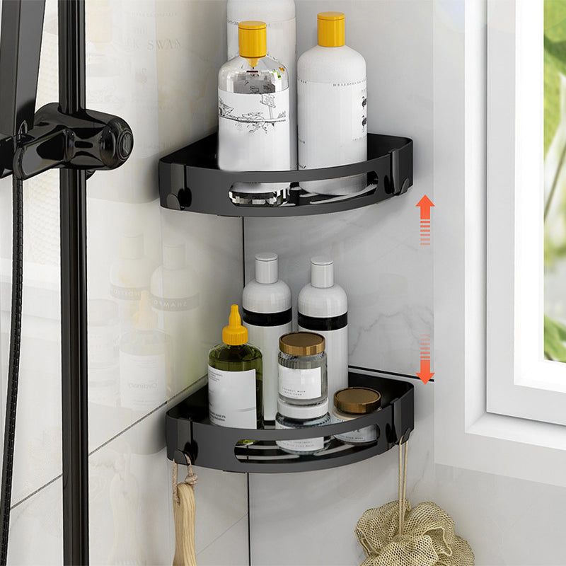 Modern Bathroom Hardware Black Paper Holder Bath Shelf Bathroom Accessory Kit Clearhalo 'Bathroom Hardware Sets' 'Bathroom Hardware' 'Bathroom Remodel & Bathroom Fixtures' 'bathroom_hardware_sets' 'Home Improvement' 'home_improvement' 'home_improvement_bathroom_hardware_sets' 6738053