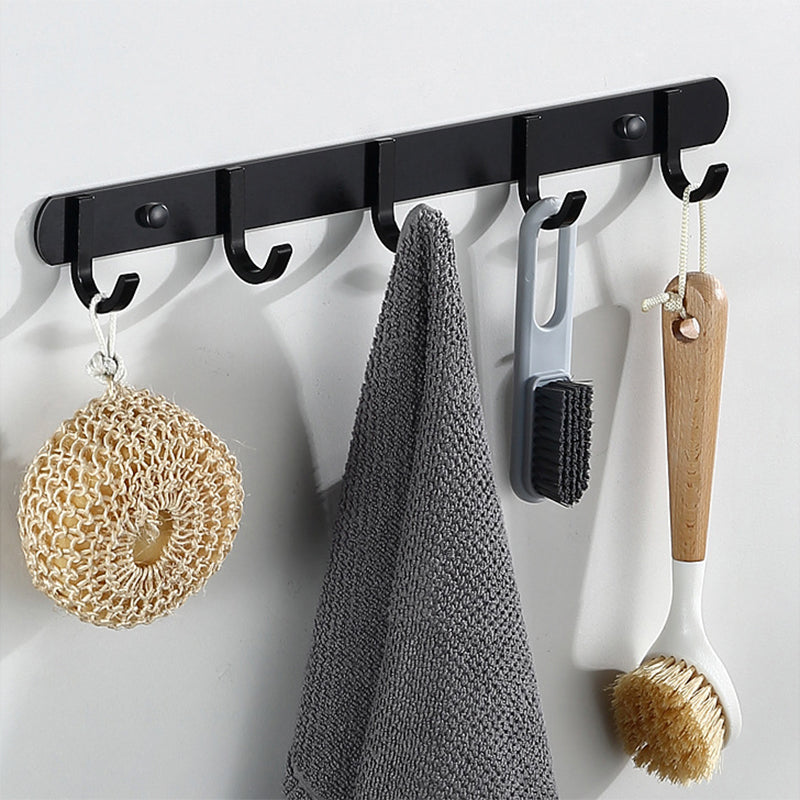 Modern Bathroom Hardware Black Paper Holder Bath Shelf Bathroom Accessory Kit Clearhalo 'Bathroom Hardware Sets' 'Bathroom Hardware' 'Bathroom Remodel & Bathroom Fixtures' 'bathroom_hardware_sets' 'Home Improvement' 'home_improvement' 'home_improvement_bathroom_hardware_sets' 6738055