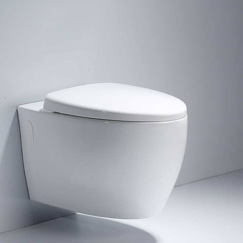 Modern White Siphon Jet Flush Toilet One-Piece Wall-mount Toilet for Bathroom Clearhalo 'Bathroom Remodel & Bathroom Fixtures' 'Home Improvement' 'home_improvement' 'home_improvement_toilets' 'Toilets & Bidets' 'Toilets' 6741316