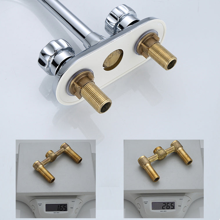 High-Arc Swivel Faucet Two Handles Brass Vessel Faucet for Bathroom Clearhalo 'Bathroom Remodel & Bathroom Fixtures' 'Bathroom Sink Faucets' 'Bathroom Sinks & Faucet Components' 'bathroom_sink_faucets' 'Home Improvement' 'home_improvement' 'home_improvement_bathroom_sink_faucets' 6742661