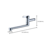 Modern Faucet 1-Handle and 1-Hole Single Level Pot Filler Kitchen Faucet Clearhalo 'Home Improvement' 'home_improvement' 'home_improvement_kitchen_faucets' 'Kitchen Faucets' 'Kitchen Remodel & Kitchen Fixtures' 'Kitchen Sinks & Faucet Components' 'kitchen_faucets' 6742705