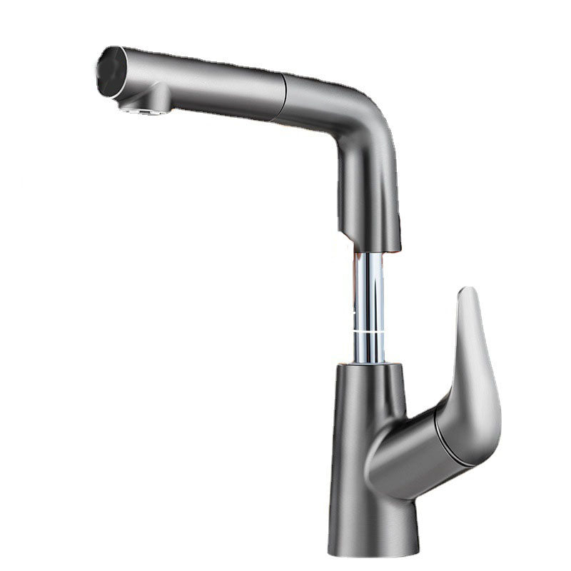 Modern Sink Faucet Solid Color Vessel Sink Faucet for Bathroom Clearhalo 'Bathroom Remodel & Bathroom Fixtures' 'Bathroom Sink Faucets' 'Bathroom Sinks & Faucet Components' 'bathroom_sink_faucets' 'Home Improvement' 'home_improvement' 'home_improvement_bathroom_sink_faucets' 6742793