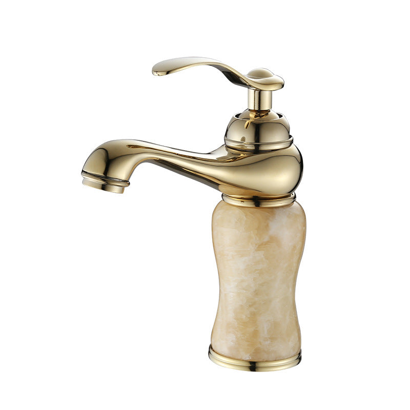 Luxury Vessel Faucet Brass Lever Handles Low Arc Basin Lavatory Faucet Clearhalo 'Bathroom Remodel & Bathroom Fixtures' 'Bathroom Sink Faucets' 'Bathroom Sinks & Faucet Components' 'bathroom_sink_faucets' 'Home Improvement' 'home_improvement' 'home_improvement_bathroom_sink_faucets' 6742824