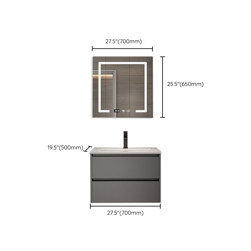 Modern Bathroom Sink Vanity Mirror Cabinet Vanity Cabinet with Storage Shelving Clearhalo 'Bathroom Remodel & Bathroom Fixtures' 'Bathroom Vanities' 'bathroom_vanities' 'Home Improvement' 'home_improvement' 'home_improvement_bathroom_vanities' 6743818