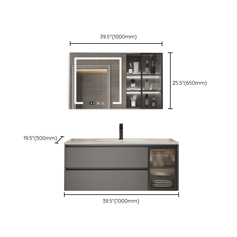 Modern Bathroom Sink Vanity Mirror Cabinet Vanity Cabinet with Storage Shelving Clearhalo 'Bathroom Remodel & Bathroom Fixtures' 'Bathroom Vanities' 'bathroom_vanities' 'Home Improvement' 'home_improvement' 'home_improvement_bathroom_vanities' 6743821