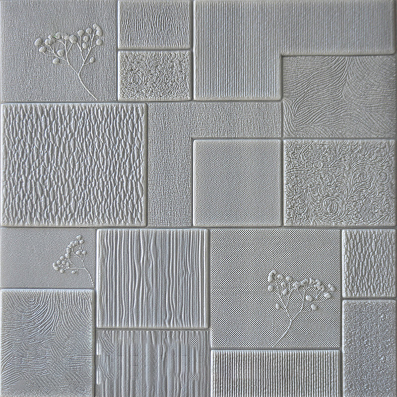 Industrial Wall Plank 3D Brick Bathroom Living Room Wall Panels Set of 1 Light Gray Clearhalo 'Flooring 'Home Improvement' 'home_improvement' 'home_improvement_wall_paneling' 'Wall Paneling' 'wall_paneling' 'Walls & Ceilings' Walls and Ceiling' 6744170