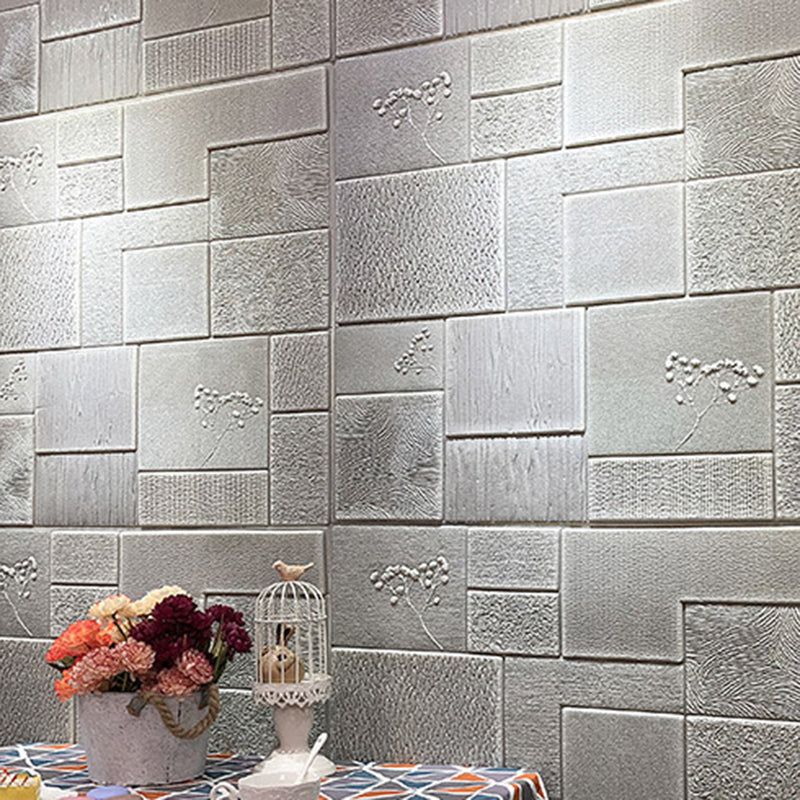 Industrial Wall Plank 3D Brick Bathroom Living Room Wall Panels Set of 1 Clearhalo 'Flooring 'Home Improvement' 'home_improvement' 'home_improvement_wall_paneling' 'Wall Paneling' 'wall_paneling' 'Walls & Ceilings' Walls and Ceiling' 6744183