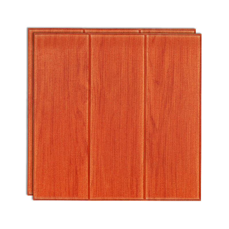 Modern Wall Paneling Peel and Stick Wood Effect Design Wall Paneling Red Clearhalo 'Flooring 'Home Improvement' 'home_improvement' 'home_improvement_wall_paneling' 'Wall Paneling' 'wall_paneling' 'Walls & Ceilings' Walls and Ceiling' 6744228