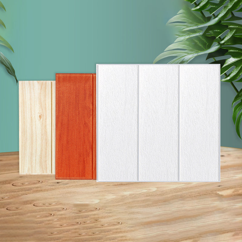 Modern Wall Paneling Peel and Stick Wood Effect Design Wall Paneling Clearhalo 'Flooring 'Home Improvement' 'home_improvement' 'home_improvement_wall_paneling' 'Wall Paneling' 'wall_paneling' 'Walls & Ceilings' Walls and Ceiling' 6744229
