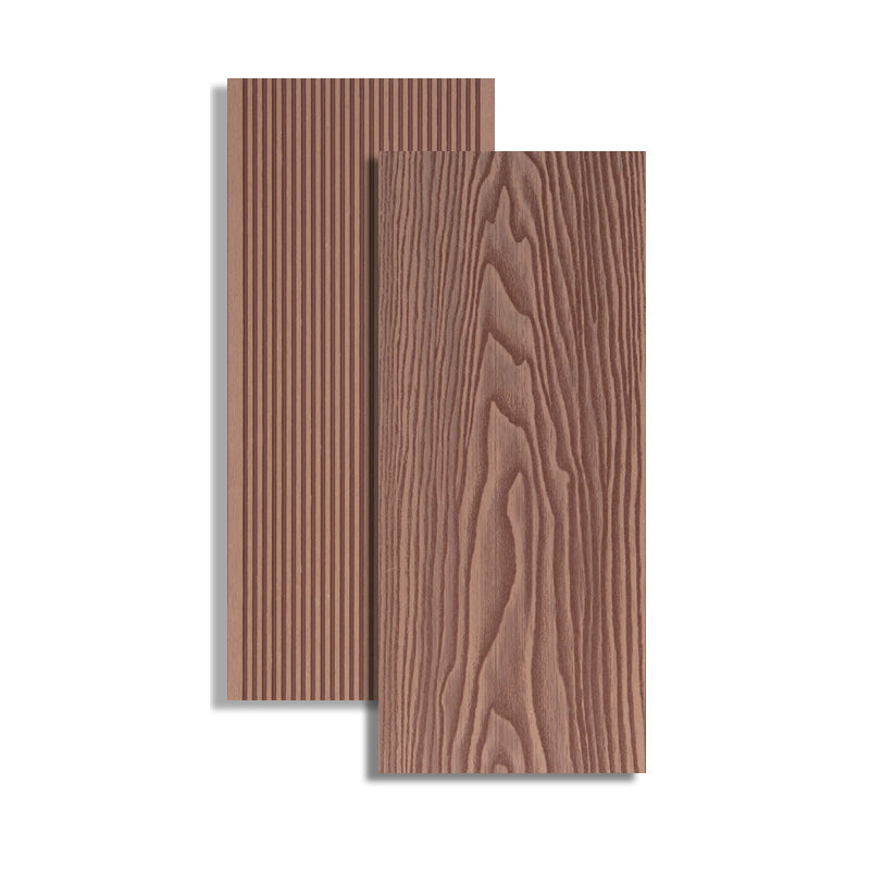 Deck Plank Wooden Embossed Waterproof Outdoor Flooring Deck Plank Red Wood Clearhalo 'Home Improvement' 'home_improvement' 'home_improvement_outdoor_deck_tiles_planks' 'Outdoor Deck Tiles & Planks' 'Outdoor Flooring & Tile' 'Outdoor Remodel' 'outdoor_deck_tiles_planks' 6744284