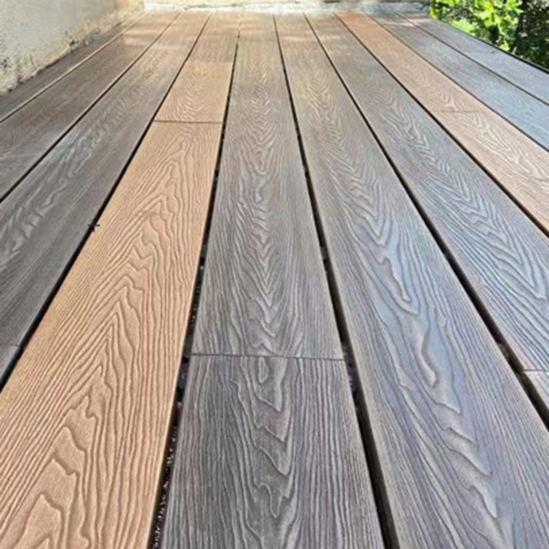 Deck Plank Wooden Embossed Waterproof Outdoor Flooring Deck Plank Clearhalo 'Home Improvement' 'home_improvement' 'home_improvement_outdoor_deck_tiles_planks' 'Outdoor Deck Tiles & Planks' 'Outdoor Flooring & Tile' 'Outdoor Remodel' 'outdoor_deck_tiles_planks' 6744292