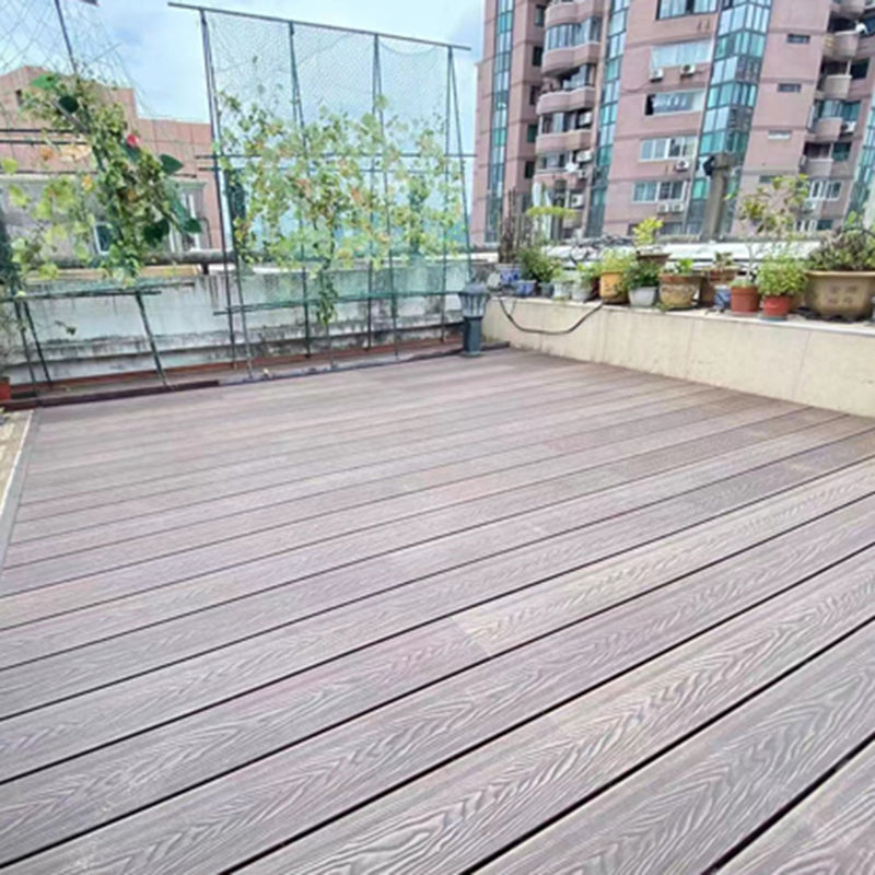 Deck Plank Wooden Embossed Waterproof Outdoor Flooring Deck Plank Clearhalo 'Home Improvement' 'home_improvement' 'home_improvement_outdoor_deck_tiles_planks' 'Outdoor Deck Tiles & Planks' 'Outdoor Flooring & Tile' 'Outdoor Remodel' 'outdoor_deck_tiles_planks' 6744295