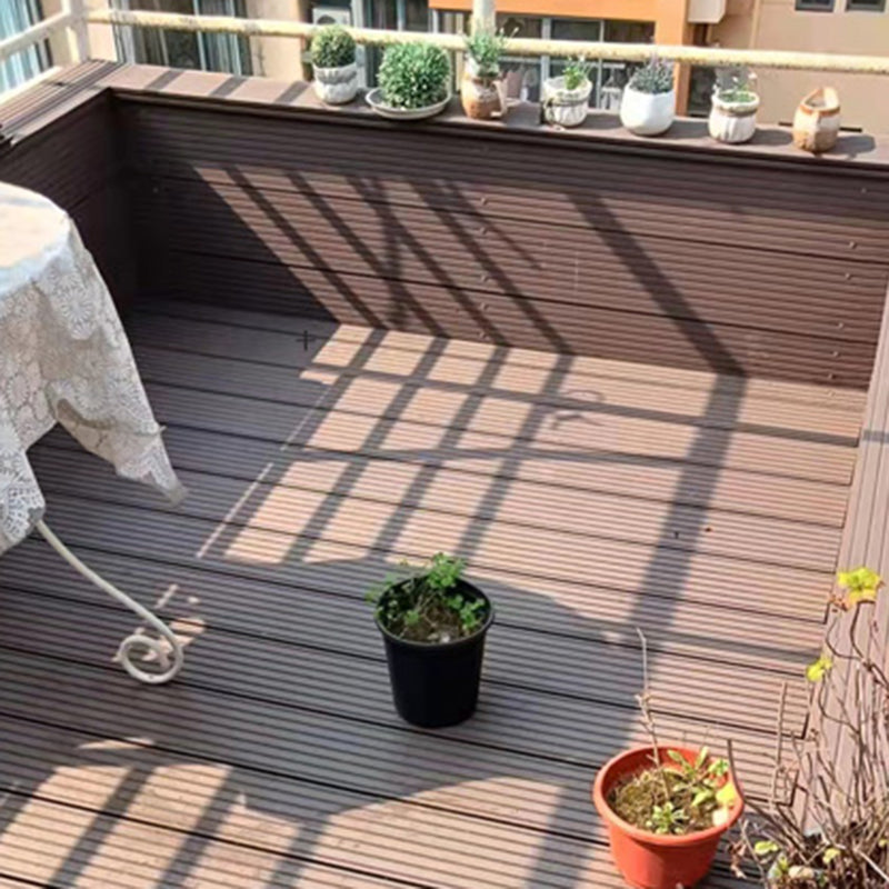 Deck Plank Wooden Waterproof Snapping Embossed Outdoor Floor Board Clearhalo 'Home Improvement' 'home_improvement' 'home_improvement_outdoor_deck_tiles_planks' 'Outdoor Deck Tiles & Planks' 'Outdoor Flooring & Tile' 'Outdoor Remodel' 'outdoor_deck_tiles_planks' 6744313