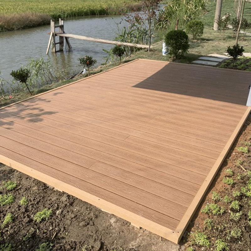 Deck Plank Outdoor Wooden Striped Pattern Waterproof Floor Board Clearhalo 'Home Improvement' 'home_improvement' 'home_improvement_outdoor_deck_tiles_planks' 'Outdoor Deck Tiles & Planks' 'Outdoor Flooring & Tile' 'Outdoor Remodel' 'outdoor_deck_tiles_planks' 6744335