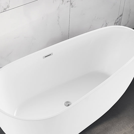 Modern Freestanding Bath Tub Acrylic Free Form Bathtub with Overflow Trim Clearhalo 'Bathroom Remodel & Bathroom Fixtures' 'Bathtubs' 'Home Improvement' 'home_improvement' 'home_improvement_bathtubs' 'Showers & Bathtubs' 6745028