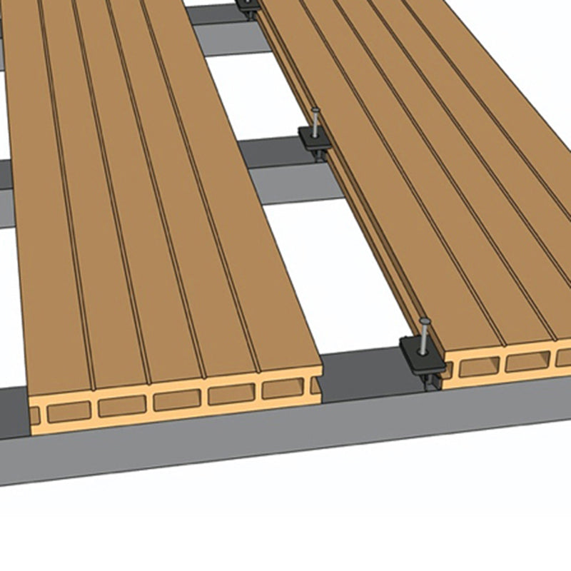 Modern Outdoor Deck Plank Striped Pattern Waterproof Slip Resistant Floor Board Clearhalo 'Home Improvement' 'home_improvement' 'home_improvement_outdoor_deck_tiles_planks' 'Outdoor Deck Tiles & Planks' 'Outdoor Flooring & Tile' 'Outdoor Remodel' 'outdoor_deck_tiles_planks' 6756712
