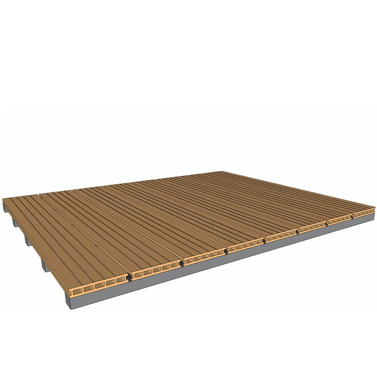 Modern Outdoor Deck Plank Striped Pattern Waterproof Slip Resistant Floor Board Clearhalo 'Home Improvement' 'home_improvement' 'home_improvement_outdoor_deck_tiles_planks' 'Outdoor Deck Tiles & Planks' 'Outdoor Flooring & Tile' 'Outdoor Remodel' 'outdoor_deck_tiles_planks' 6756716