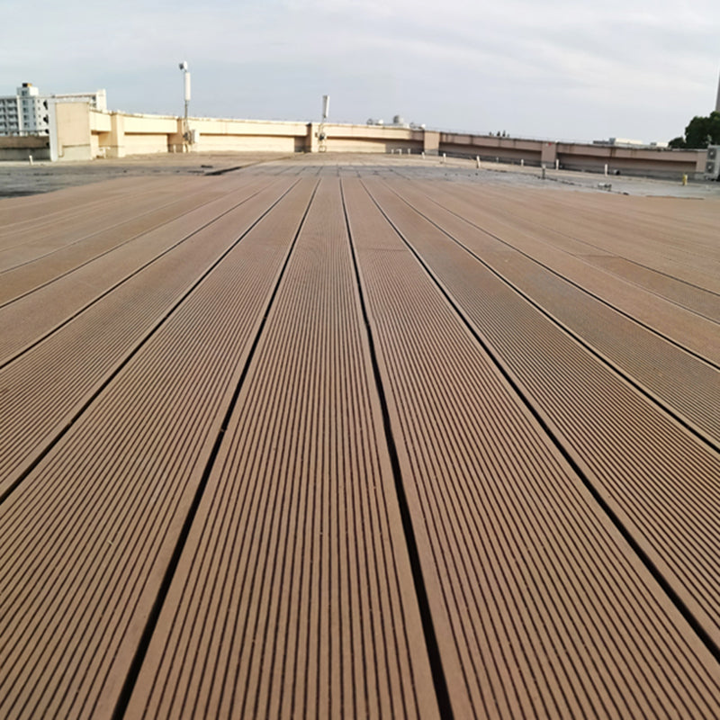 Outdoor Wooden Decking Tiles Waterproof Snapping Floor Tiles Light Coffee 10-Piece Set Clearhalo 'Home Improvement' 'home_improvement' 'home_improvement_outdoor_deck_tiles_planks' 'Outdoor Deck Tiles & Planks' 'Outdoor Flooring & Tile' 'Outdoor Remodel' 'outdoor_deck_tiles_planks' 6756751