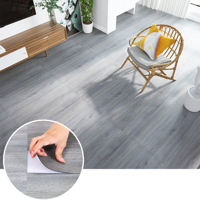 Modern PVC Flooring Peel and Stick Wood Look Embossed Vinyl Floor Planks Pewter Clearhalo 'Flooring 'Home Improvement' 'home_improvement' 'home_improvement_vinyl_flooring' 'Vinyl Flooring' 'vinyl_flooring' Walls and Ceiling' 6756860