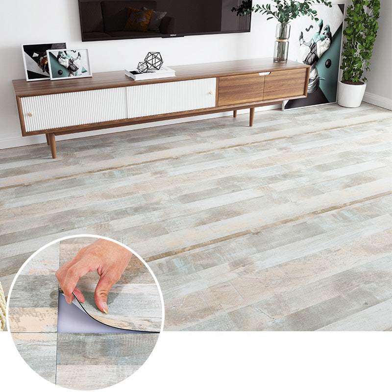 Modern PVC Flooring Peel and Stick Wood Look Embossed Vinyl Floor Planks Gray-Green Clearhalo 'Flooring 'Home Improvement' 'home_improvement' 'home_improvement_vinyl_flooring' 'Vinyl Flooring' 'vinyl_flooring' Walls and Ceiling' 6756868