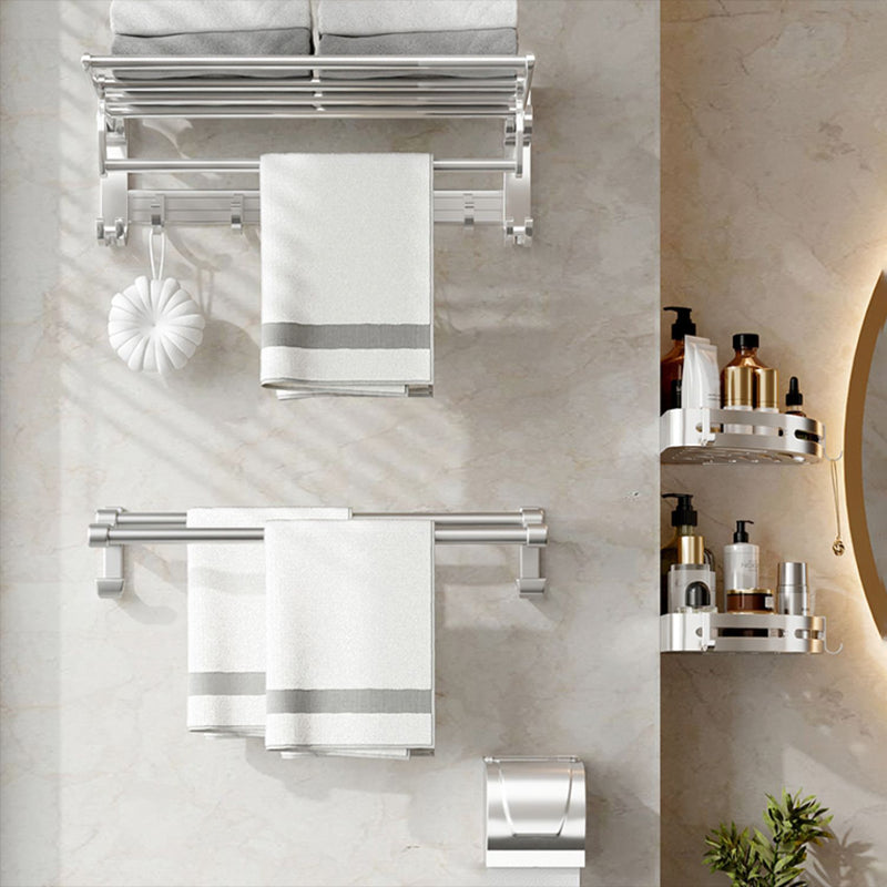 Traditional Bath Shelf Stainless Steel Paper Holder Bathroom Accessories Hardware Set Clearhalo 'Bathroom Hardware Sets' 'Bathroom Hardware' 'Bathroom Remodel & Bathroom Fixtures' 'bathroom_hardware_sets' 'Home Improvement' 'home_improvement' 'home_improvement_bathroom_hardware_sets' 6763089