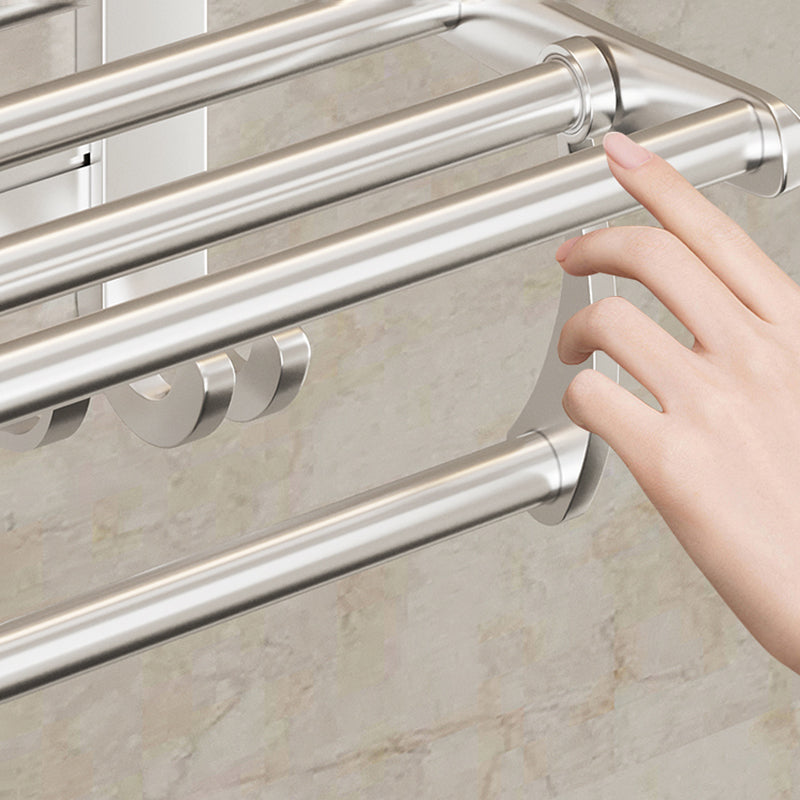 Traditional Bath Shelf Stainless Steel Paper Holder Bathroom Accessories Hardware Set Clearhalo 'Bathroom Hardware Sets' 'Bathroom Hardware' 'Bathroom Remodel & Bathroom Fixtures' 'bathroom_hardware_sets' 'Home Improvement' 'home_improvement' 'home_improvement_bathroom_hardware_sets' 6763106