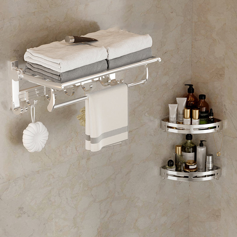 Traditional Bath Shelf Stainless Steel Paper Holder Bathroom Accessories Hardware Set 3-Piece Set (Triangle Bath Shelf) Clearhalo 'Bathroom Hardware Sets' 'Bathroom Hardware' 'Bathroom Remodel & Bathroom Fixtures' 'bathroom_hardware_sets' 'Home Improvement' 'home_improvement' 'home_improvement_bathroom_hardware_sets' 6763107