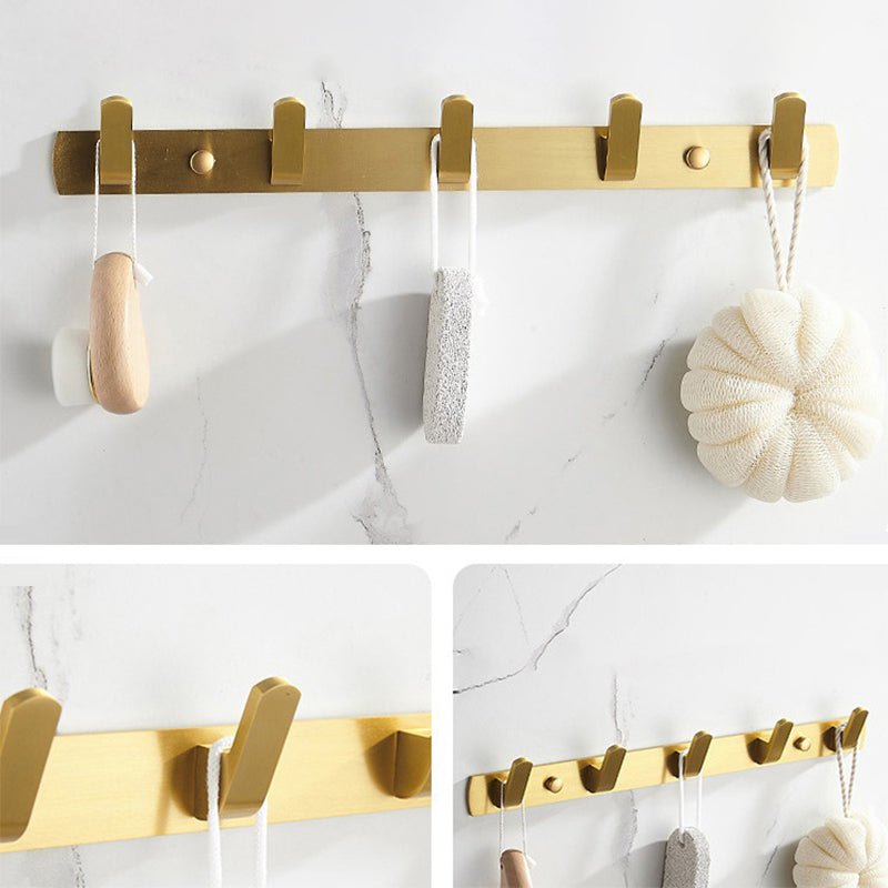 Modern Bathroom Hardware Paper Holder Bath Shelf Gold Bathroom Accessory Kit Clearhalo 'Bathroom Hardware Sets' 'Bathroom Hardware' 'Bathroom Remodel & Bathroom Fixtures' 'bathroom_hardware_sets' 'Home Improvement' 'home_improvement' 'home_improvement_bathroom_hardware_sets' 6763159