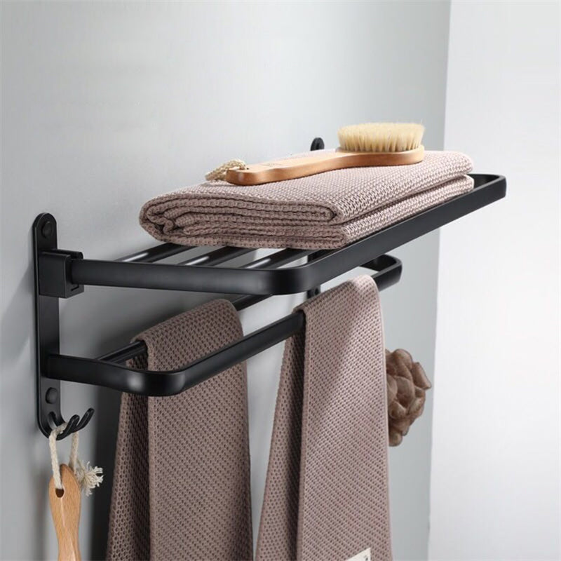 Modern Bathroom Hardware Paper Holder Bath Shelf Bathroom Accessory Kit Clearhalo 'Bathroom Hardware Sets' 'Bathroom Hardware' 'Bathroom Remodel & Bathroom Fixtures' 'bathroom_hardware_sets' 'Home Improvement' 'home_improvement' 'home_improvement_bathroom_hardware_sets' 6763329