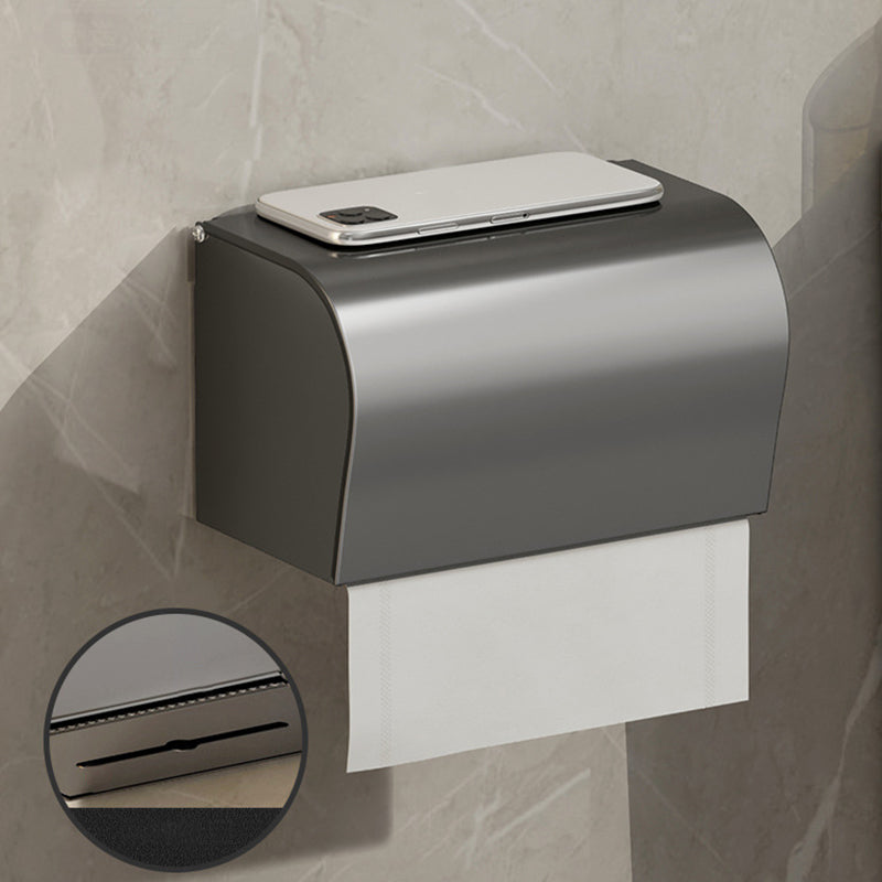 Conjunto de hardware de baño moderno conjunto de accesorios de baño de  aluminio gris - clearhalo